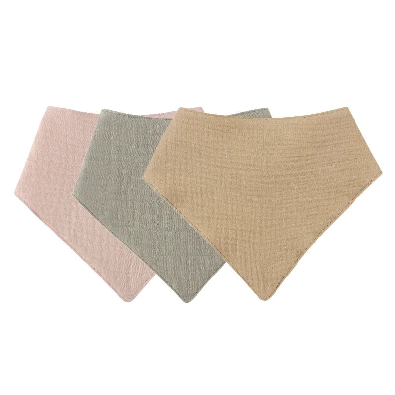 3PCS/5PCS Muslin Bibs Baby Face Towel Wash Cloth Drooling Bibs Toddlers Neck Scarf Baby Stuff Dropshipping - Shoptonyg.com