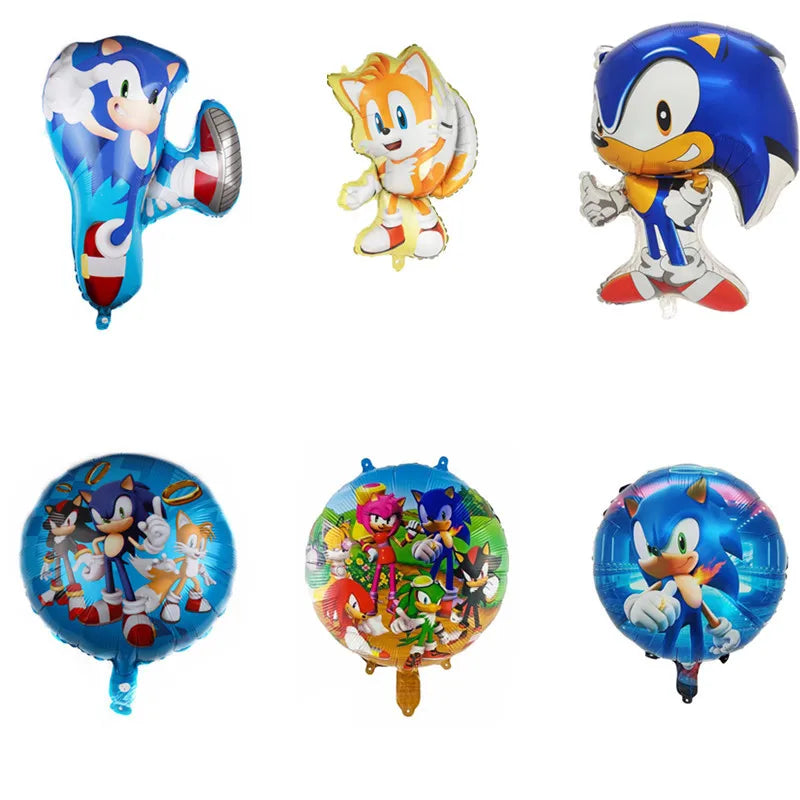 Sonic the Hedgehog Glitter Balloon – Birthday Party Decoration