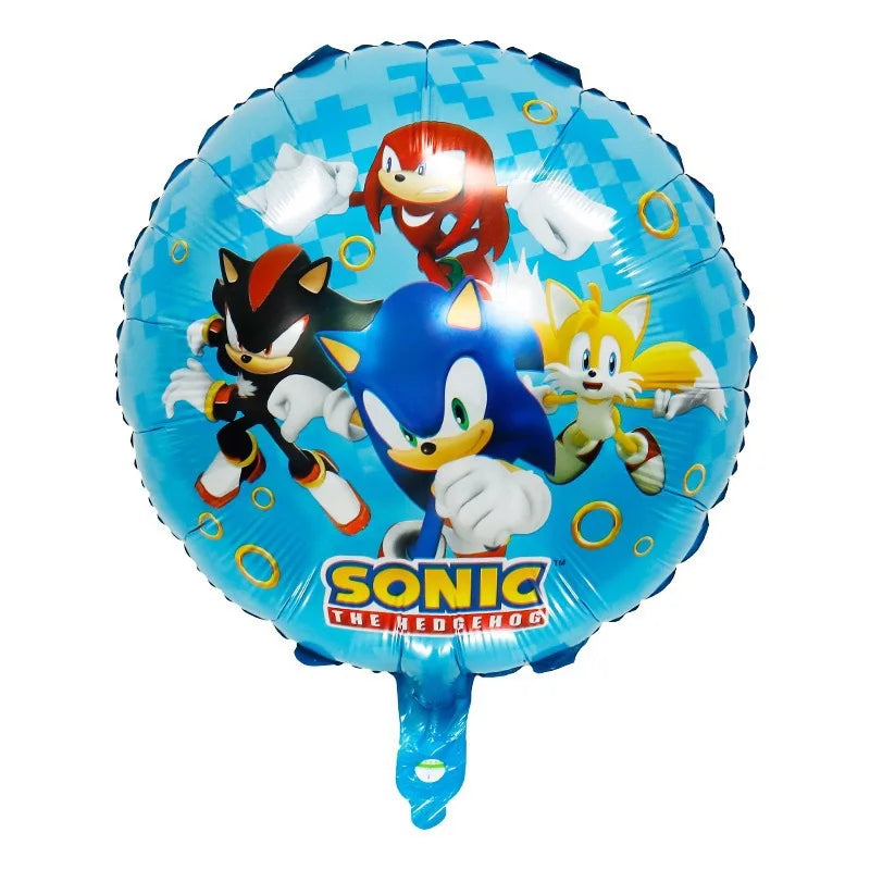Sonic the Hedgehog Glitter Balloon – Birthday Party Decoration