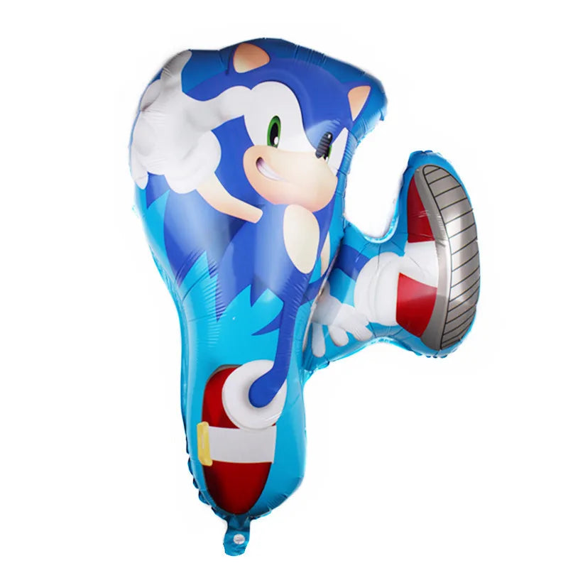 Sonic the Hedgehog Glitter Balloon – Birthday Party Decoration