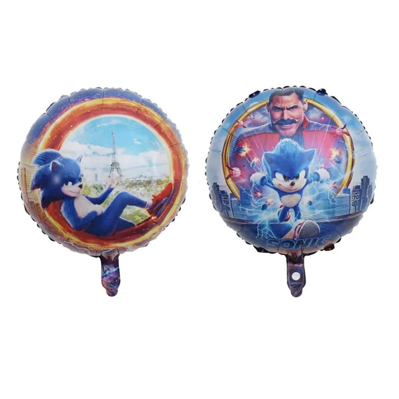 Sonic the Hedgehog Glitter Balloon – Birthday Party Decoration