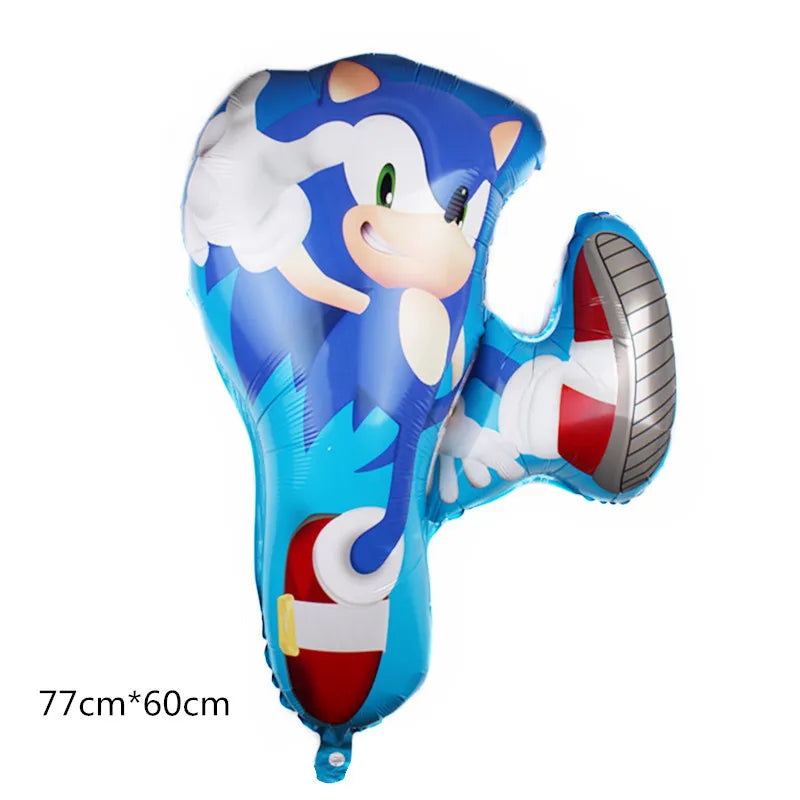 Sonic the Hedgehog Glitter Balloon – Birthday Party Decoration