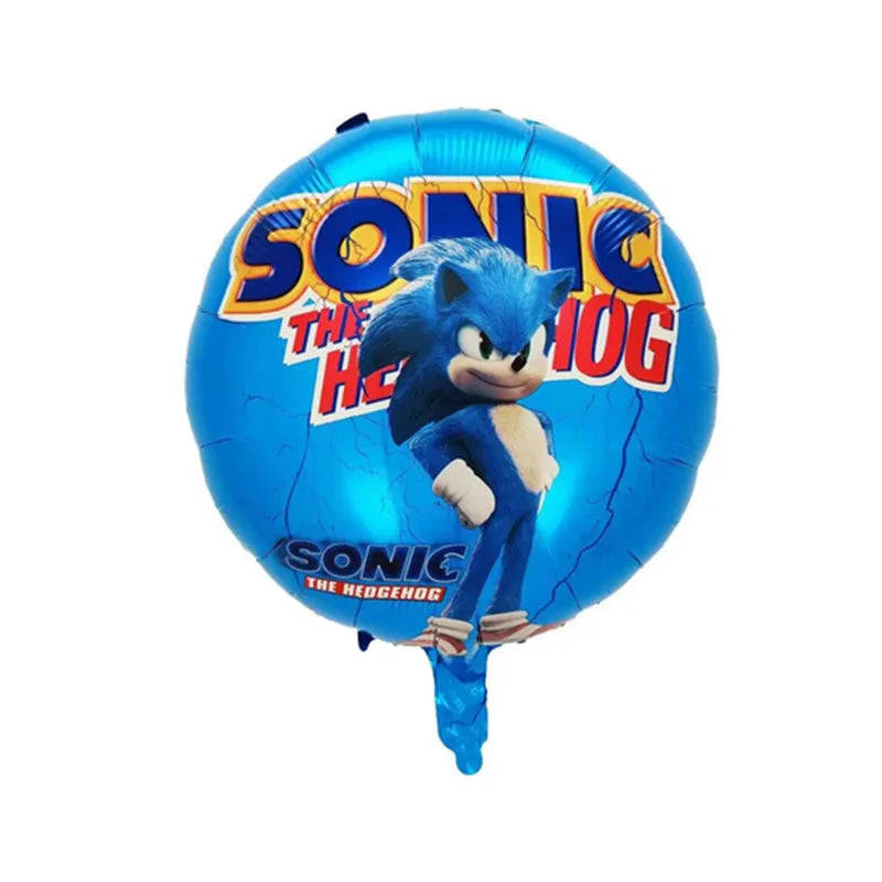 Sonic the Hedgehog Glitter Balloon – Birthday Party Decoration