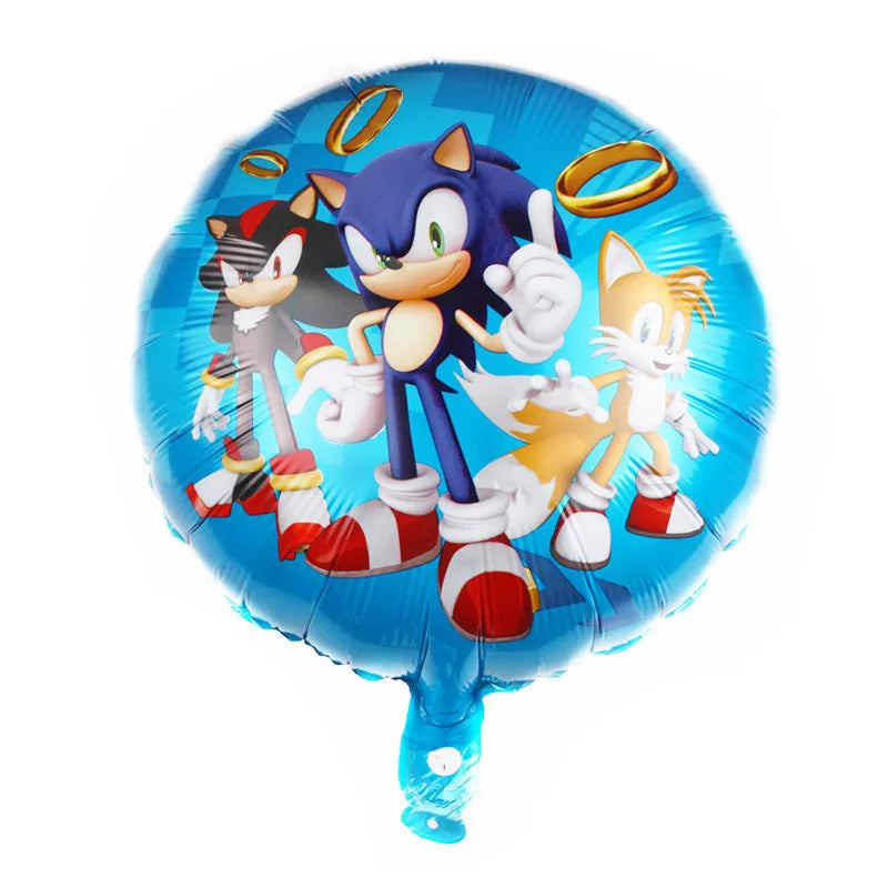 Sonic the Hedgehog Glitter Balloon – Birthday Party Decoration
