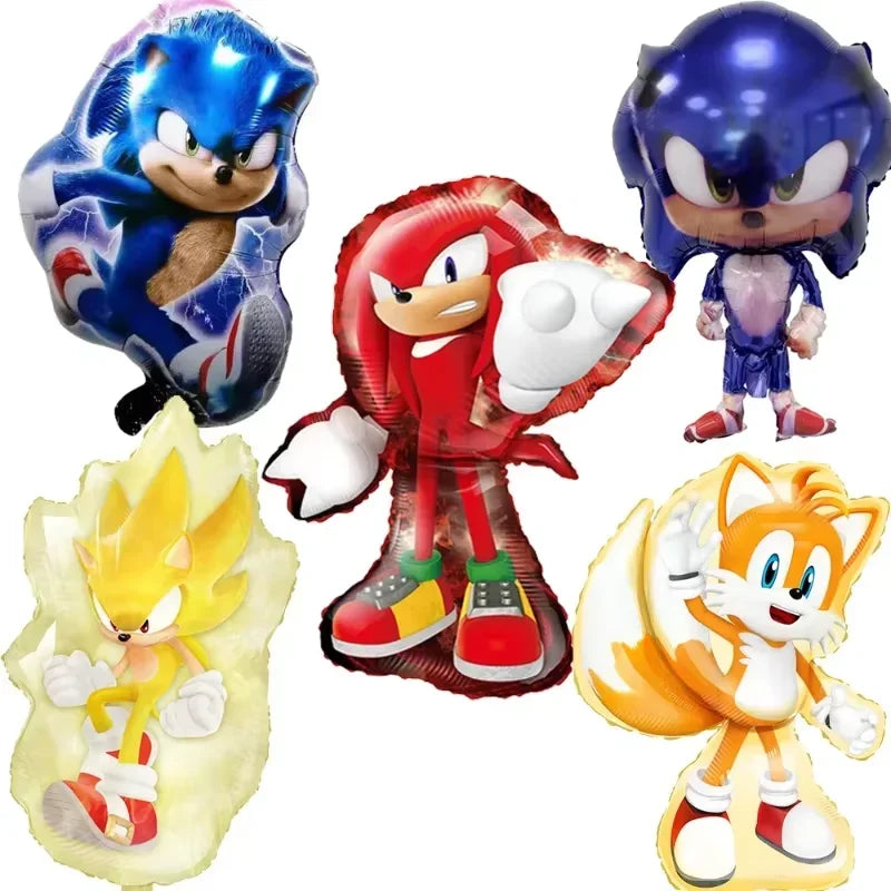 Sonic the Hedgehog Glitter Balloon – Birthday Party Decoration