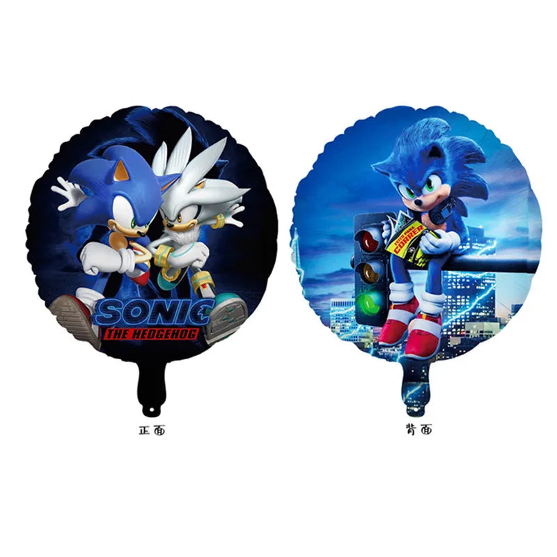 Sonic the Hedgehog Glitter Balloon – Birthday Party Decoration