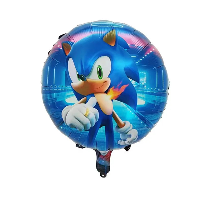 Sonic the Hedgehog Glitter Balloon – Birthday Party Decoration