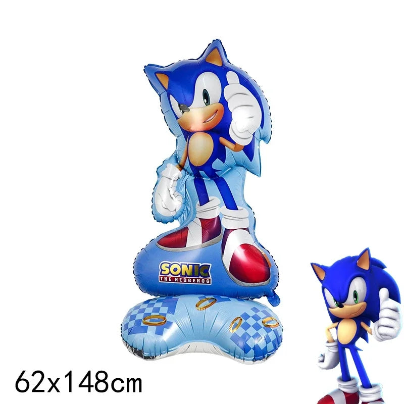 Sonic the Hedgehog Glitter Balloon – Birthday Party Decoration