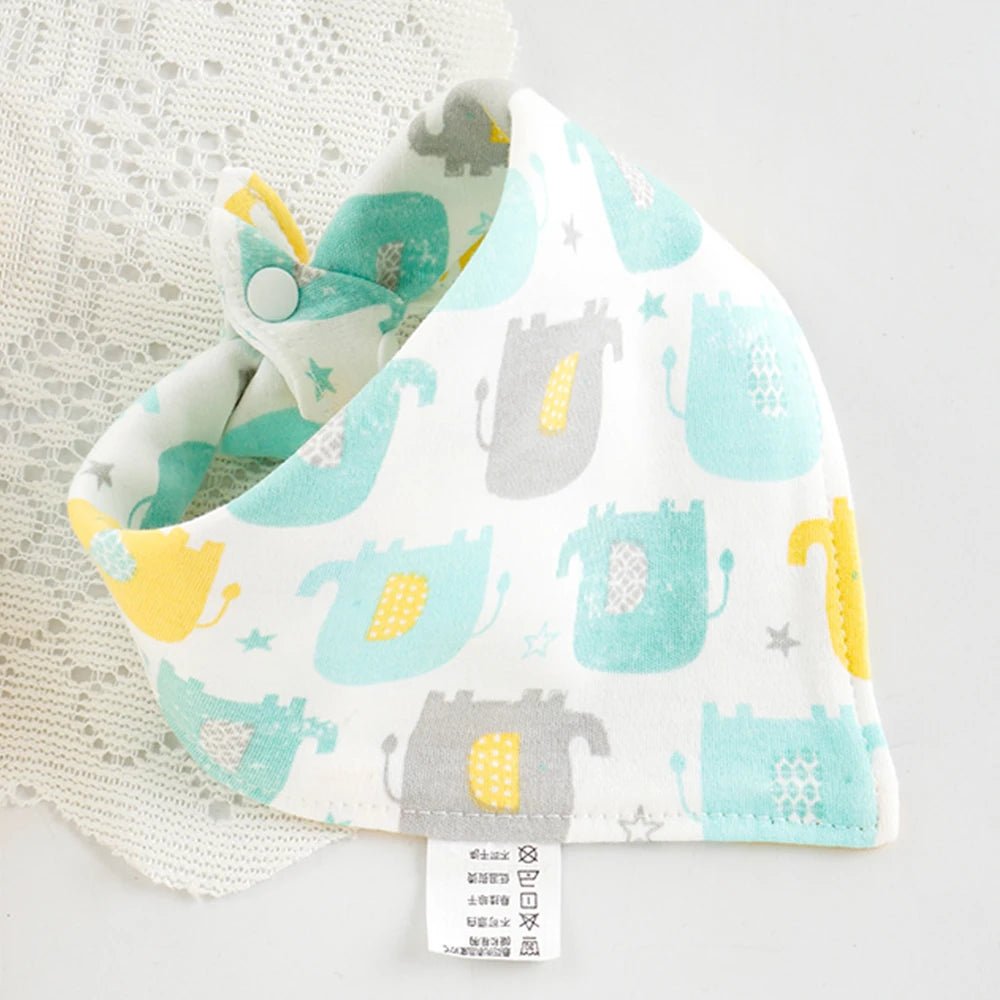 Baby Bibs Cotton Cute Animal Print Saliva Towel Bandana Bibs Newborn Teething Drooling Bib Unisex Feeding Apron For Boy Girl - Shoptonyg.com