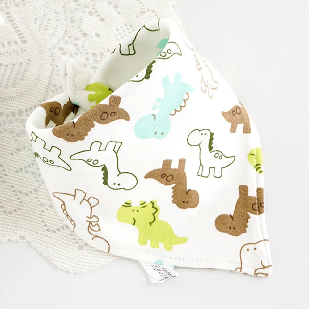 Baby Bibs Cotton Cute Animal Print Saliva Towel Bandana Bibs Newborn Teething Drooling Bib Unisex Feeding Apron For Boy Girl - Shoptonyg.com