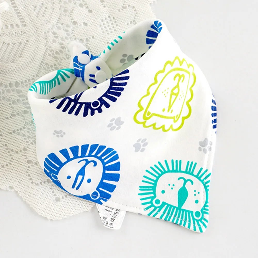 Baby Bibs Cotton Cute Animal Print Saliva Towel Bandana Bibs Newborn Teething Drooling Bib Unisex Feeding Apron For Boy Girl - Shoptonyg.com