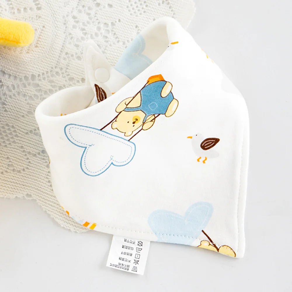 Baby Bibs Cotton Cute Animal Print Saliva Towel Bandana Bibs Newborn Teething Drooling Bib Unisex Feeding Apron For Boy Girl - Shoptonyg.com