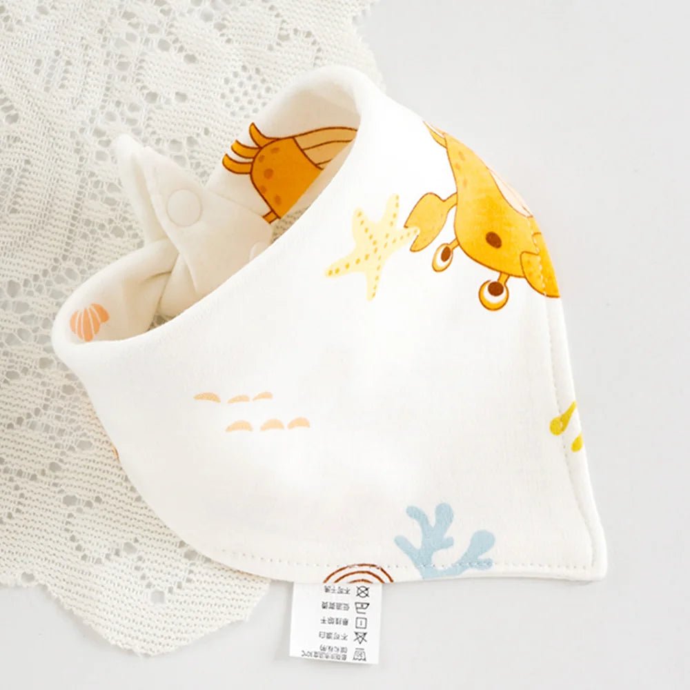 Baby Bibs Cotton Cute Animal Print Saliva Towel Bandana Bibs Newborn Teething Drooling Bib Unisex Feeding Apron For Boy Girl - Shoptonyg.com