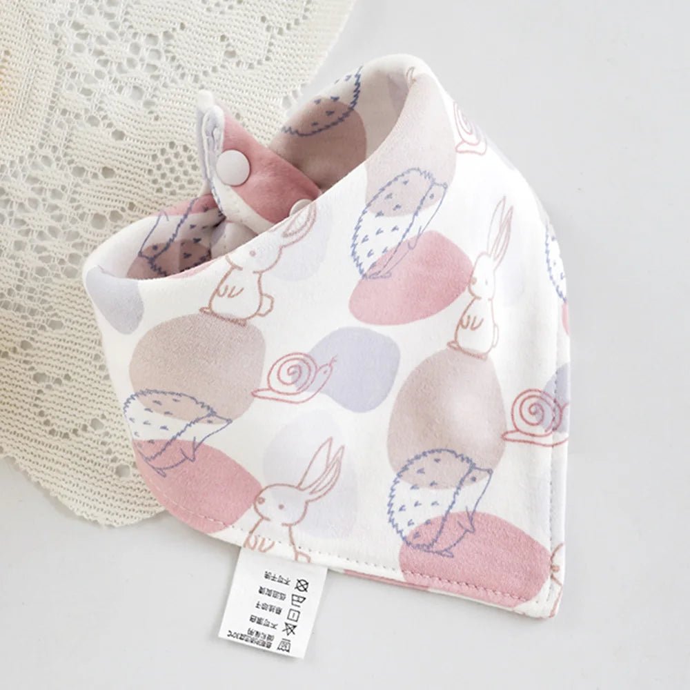 Baby Bibs Cotton Cute Animal Print Saliva Towel Bandana Bibs Newborn Teething Drooling Bib Unisex Feeding Apron For Boy Girl - Shoptonyg.com