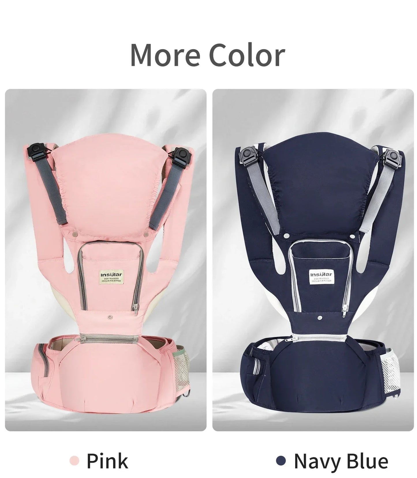 Baby Carrier Front-Facing with Hip Seat & Storage Pockets - Shoptonyg.com