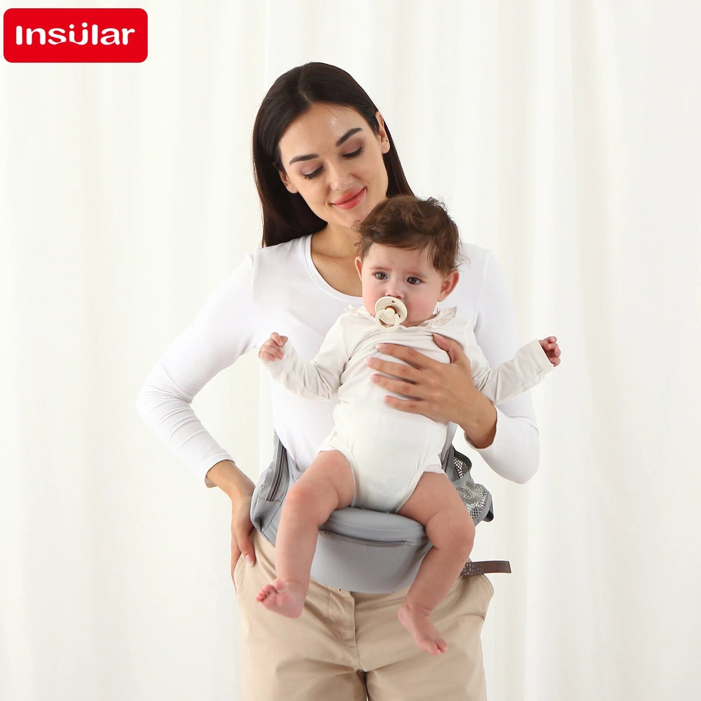 Baby Carrier Front-Facing with Hip Seat & Storage Pockets - Shoptonyg.com