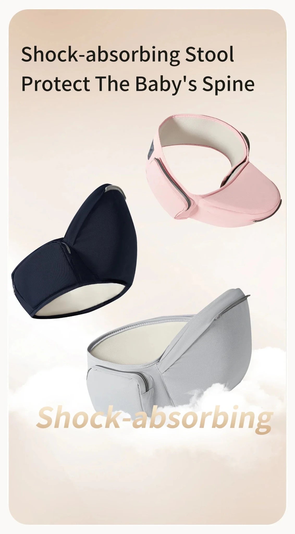 Baby Carrier Front-Facing with Hip Seat & Storage Pockets - Shoptonyg.com