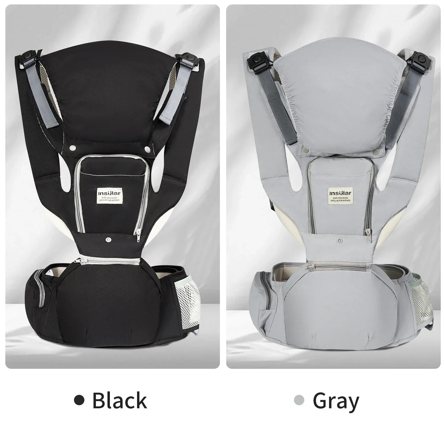 Baby Carrier Front-Facing with Hip Seat & Storage Pockets - Shoptonyg.com
