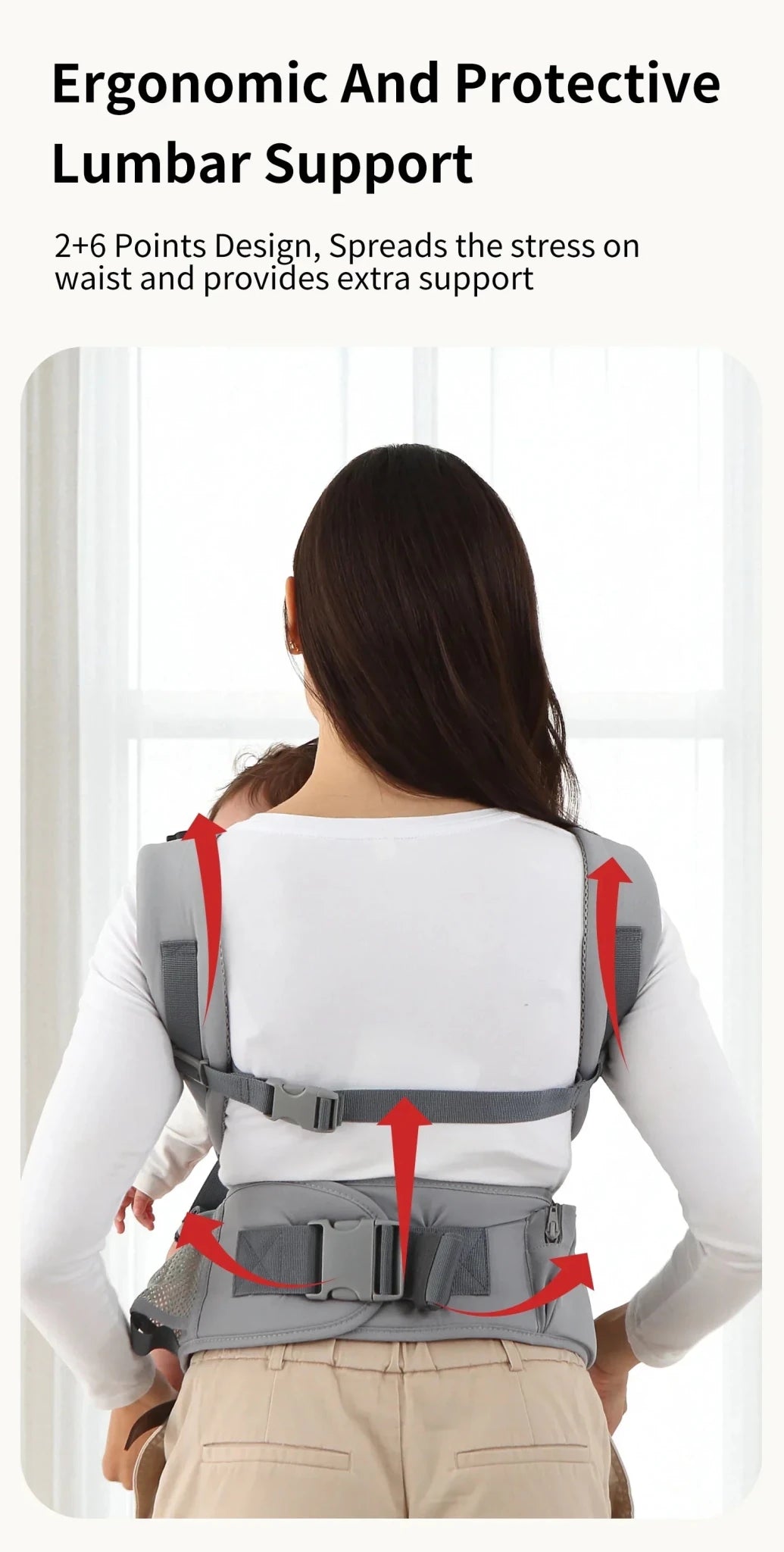 Baby Carrier Front-Facing with Hip Seat & Storage Pockets - Shoptonyg.com