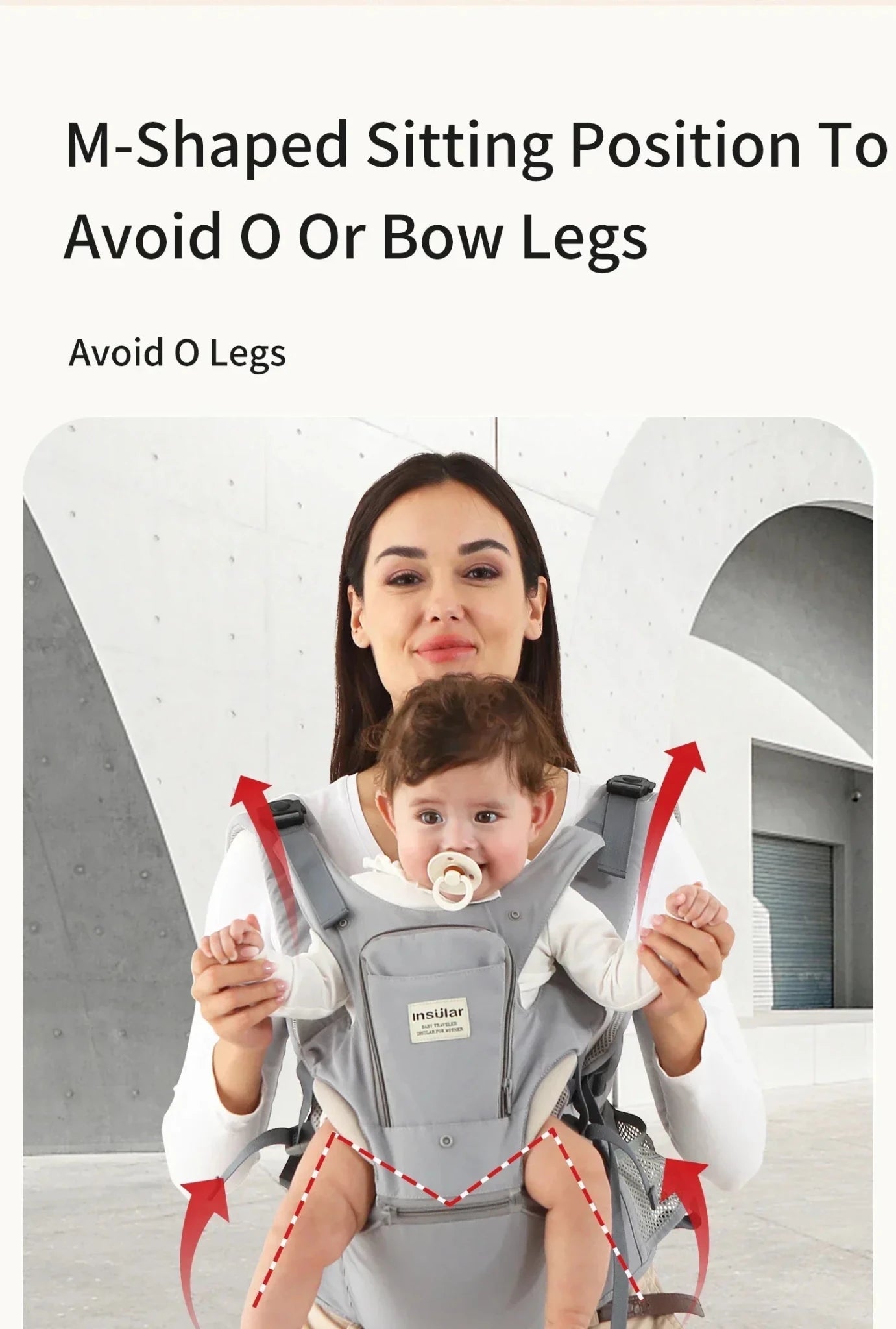 Baby Carrier Front-Facing with Hip Seat & Storage Pockets - Shoptonyg.com