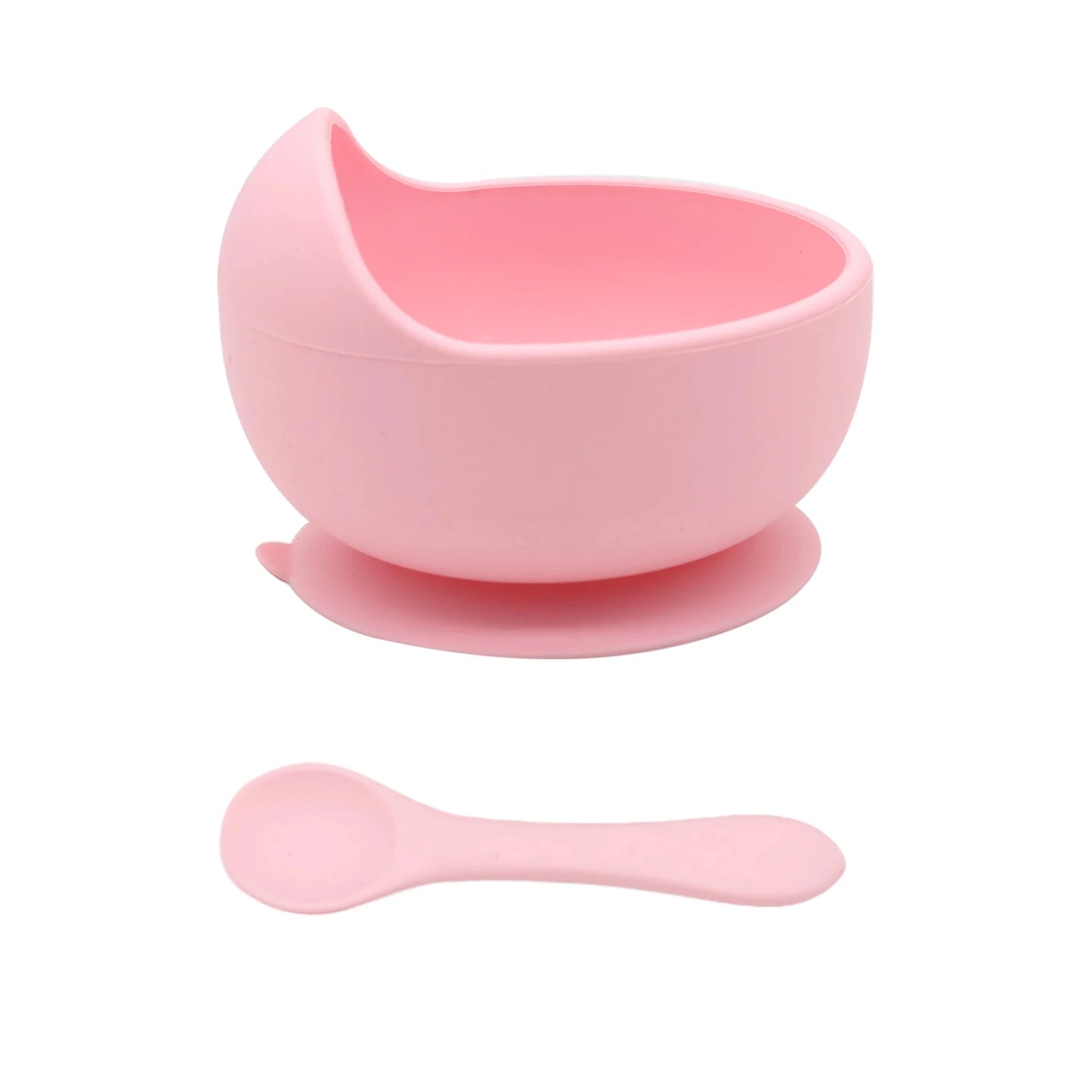 Baby silicone complementary food feeding bowl spoon set with suction cup for strong suction - Shoptonyg.com