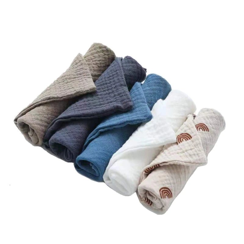 Baby Washcloths Set 5 Pcs – Soft Cotton Muslin