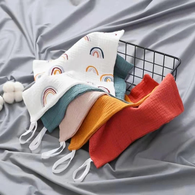Baby Washcloths Set 5 Pcs – Soft Cotton Muslin