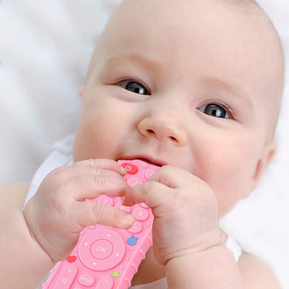 BPA-Free Silicone TV Remote Teether Toy for Babies - Shoptonyg.com