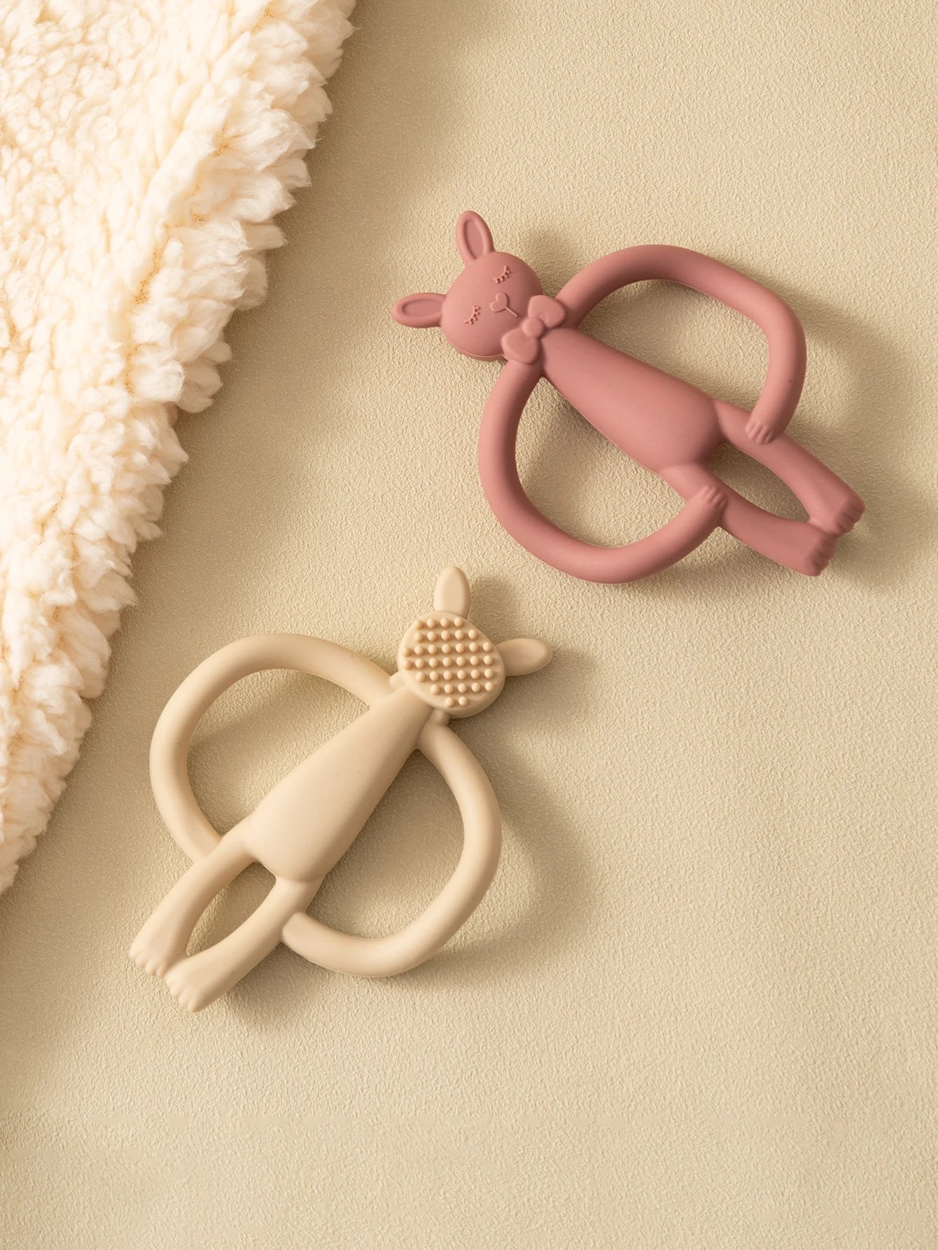 Cartoon Rabbit Silicone Teether — Newborn Nursing Chew Toy - Shoptonyg.com