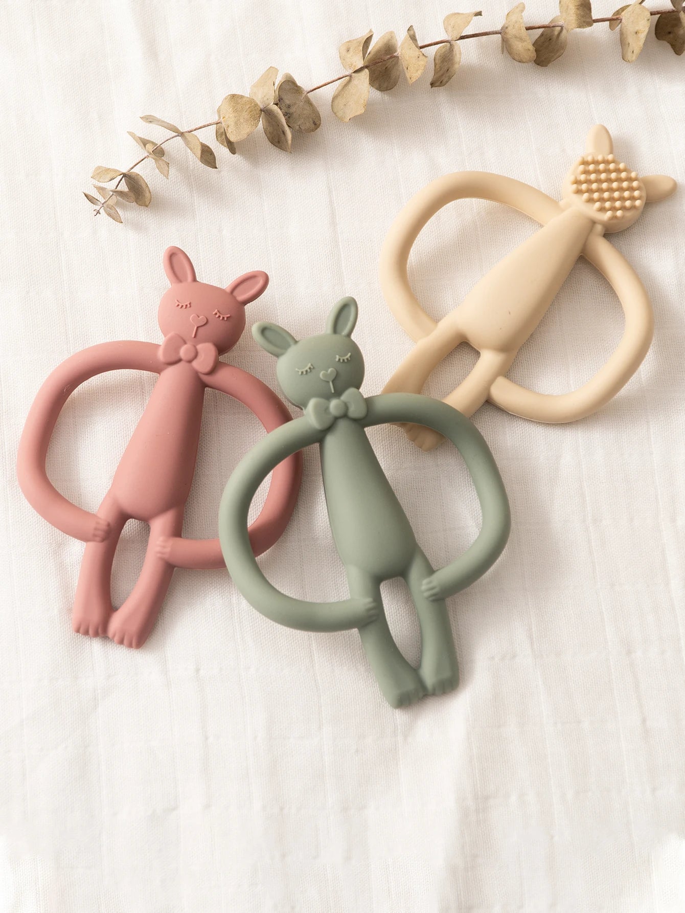 Cartoon Rabbit Silicone Teether — Newborn Nursing Chew Toy - Shoptonyg.com