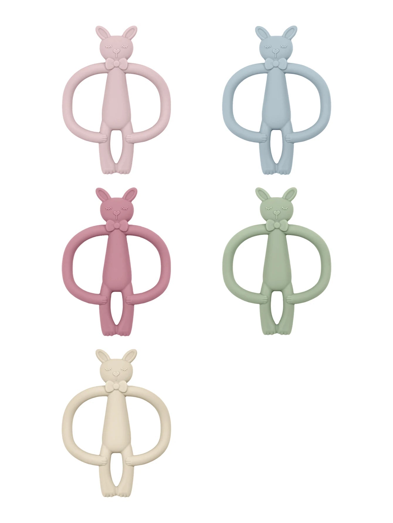 Cartoon Rabbit Silicone Teether — Newborn Nursing Chew Toy - Shoptonyg.com