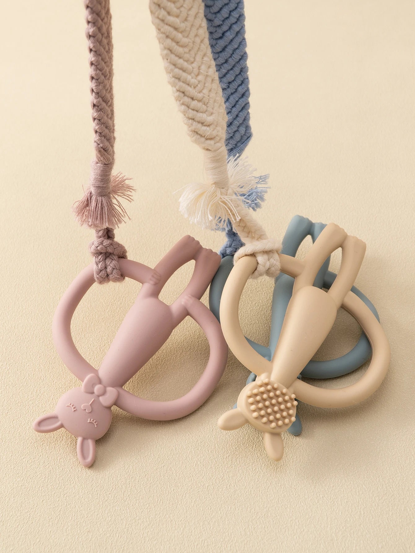 Cartoon Rabbit Silicone Teether — Newborn Nursing Chew Toy - Shoptonyg.com