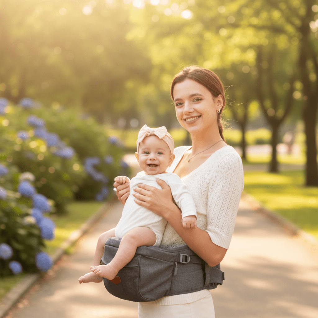 Hip Seat Baby Carrier – Ergonomic, Hands-Free, 0-3 Years