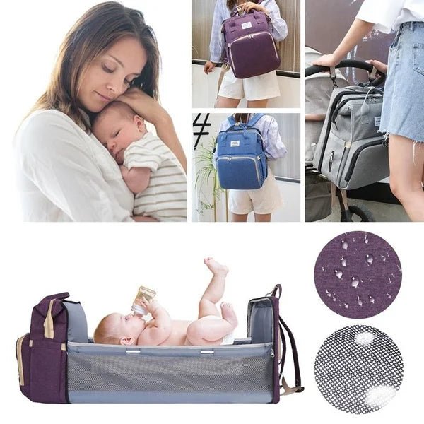 Mommy Bag Large Capacity Diaper Backpack with Bottle Carrier - Shoptonyg.com