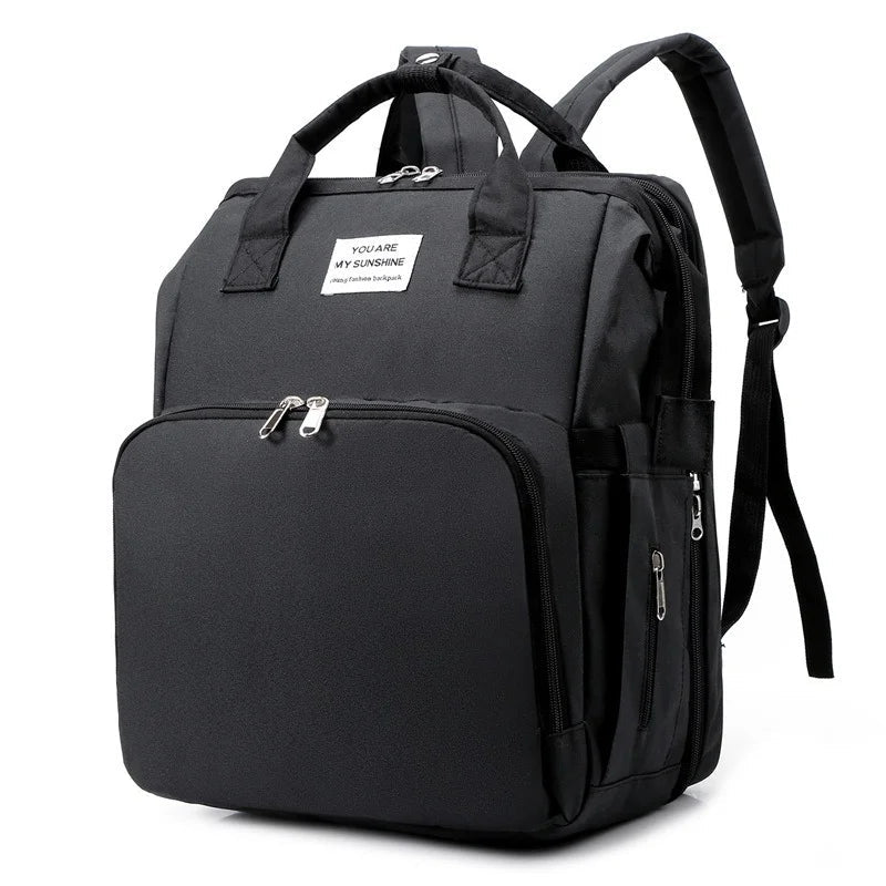 Mommy Bag Large Capacity Diaper Backpack with Bottle Carrier - Shoptonyg.com