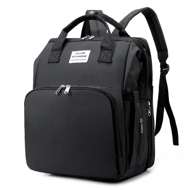 Mommy Bag Large Capacity Diaper Backpack with Bottle Carrier - Shoptonyg.com