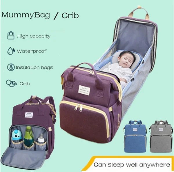 Mommy Bag Large Capacity Diaper Backpack with Bottle Carrier - Shoptonyg.com