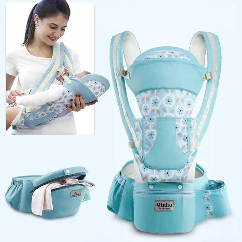 Newborn Ergonomic Baby Carrier with Hip Seat & Wrap Sling - Shoptonyg.com