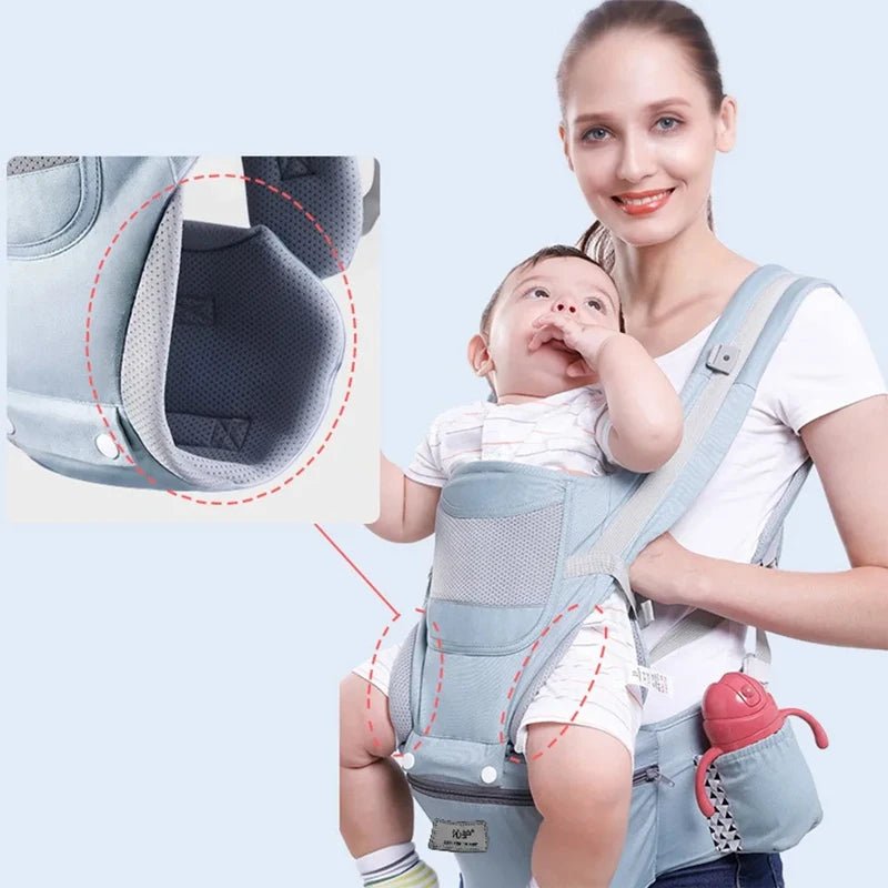 Newborn Ergonomic Baby Carrier with Hip Seat & Wrap Sling - Shoptonyg.com