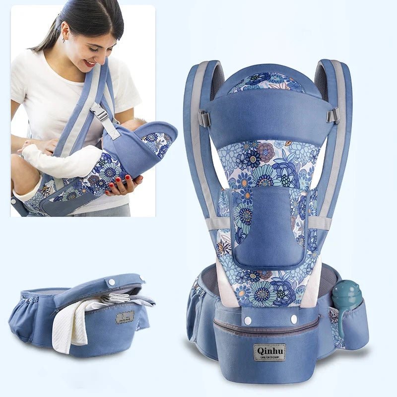 Newborn Ergonomic Baby Carrier with Hip Seat & Wrap Sling - Shoptonyg.com