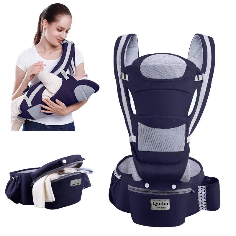 Newborn Ergonomic Baby Carrier with Hip Seat & Wrap Sling - Shoptonyg.com