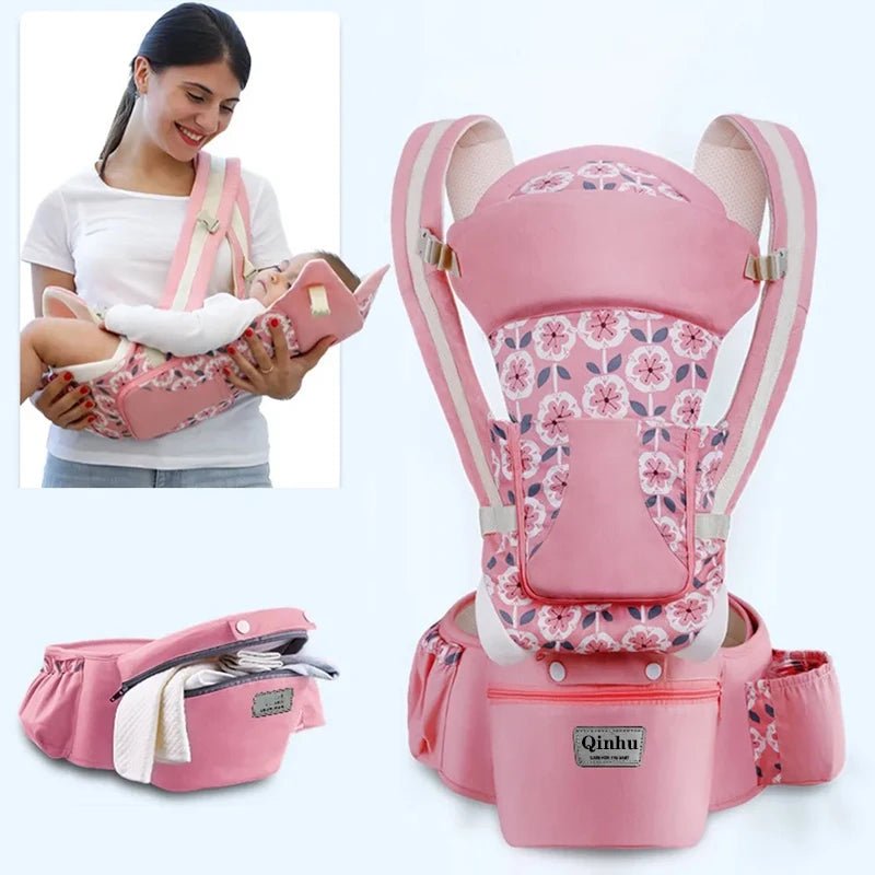 Newborn Ergonomic Baby Carrier with Hip Seat & Wrap Sling - Shoptonyg.com
