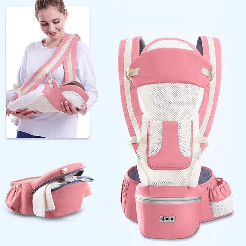 Newborn Ergonomic Baby Carrier with Hip Seat & Wrap Sling - Shoptonyg.com