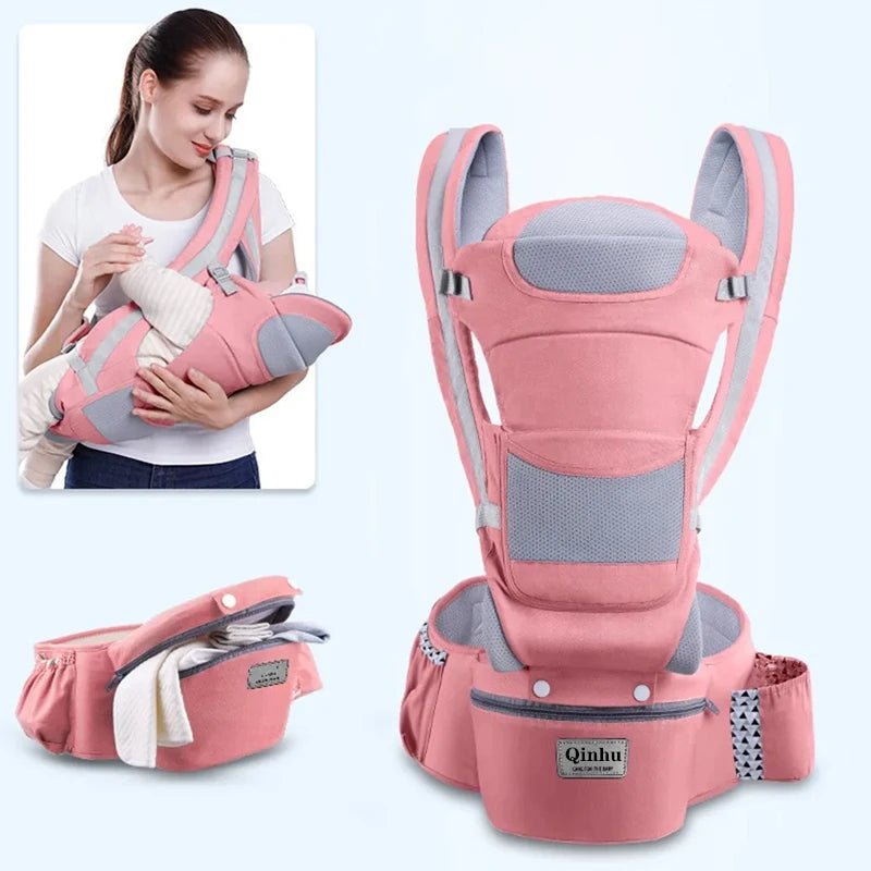 Newborn Ergonomic Baby Carrier with Hip Seat & Wrap Sling - Shoptonyg.com