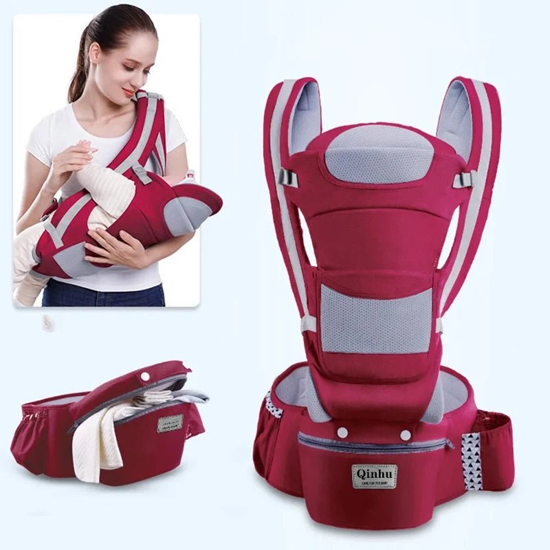 Newborn Ergonomic Baby Carrier with Hip Seat & Wrap Sling - Shoptonyg.com