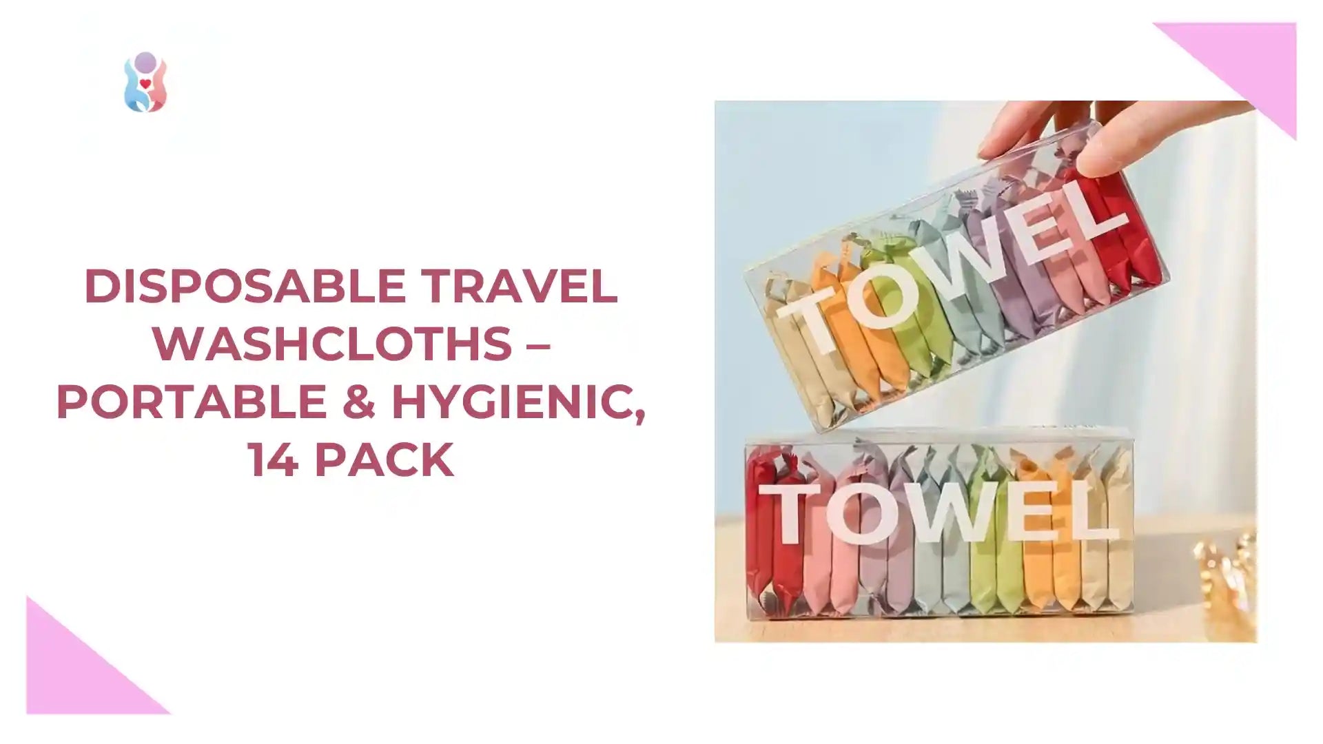 Disposable Travel Washcloths &ndash; Portable &amp; Hygienic, 14 Pack by@Outfy