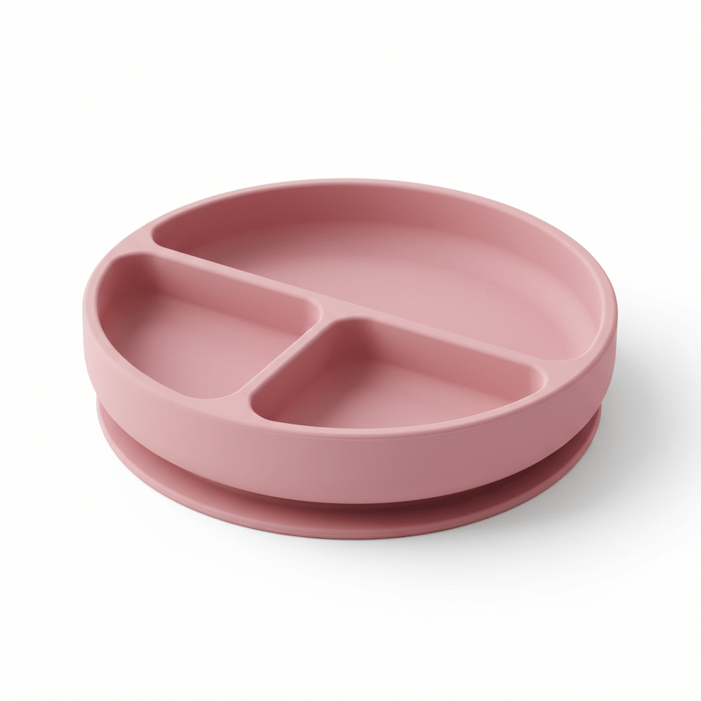 Plato de silicona con succión para bebé