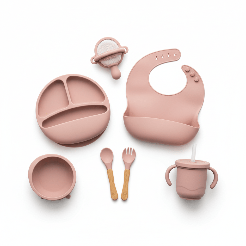 Set de Alimentación de Silicona para Bebé