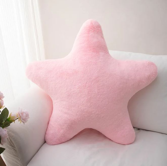 Star Pattern Plush Pillow