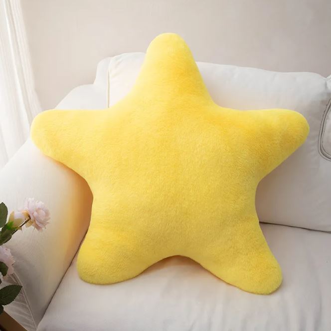 Star Pattern Plush Pillow